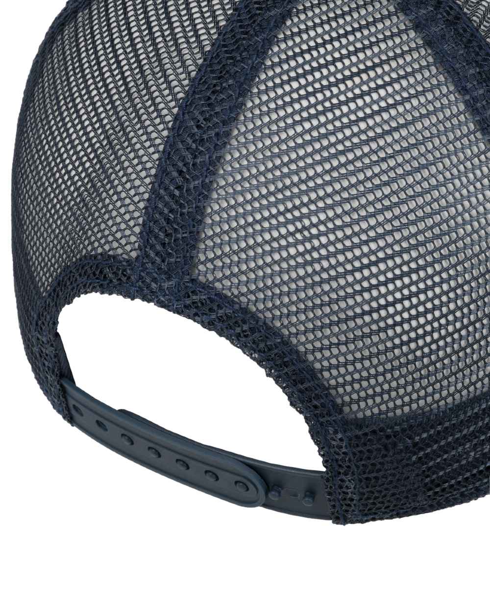 Blue White coloured Stetson American Heritage Blue White Trucker Cap on white background