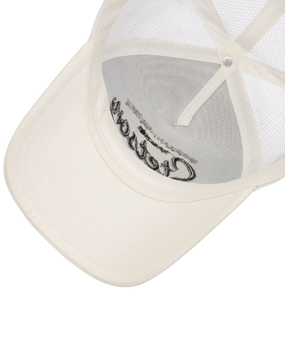 Classic Off White coloured Stetson American Heritage Classic Off White Trucker Cap on white background