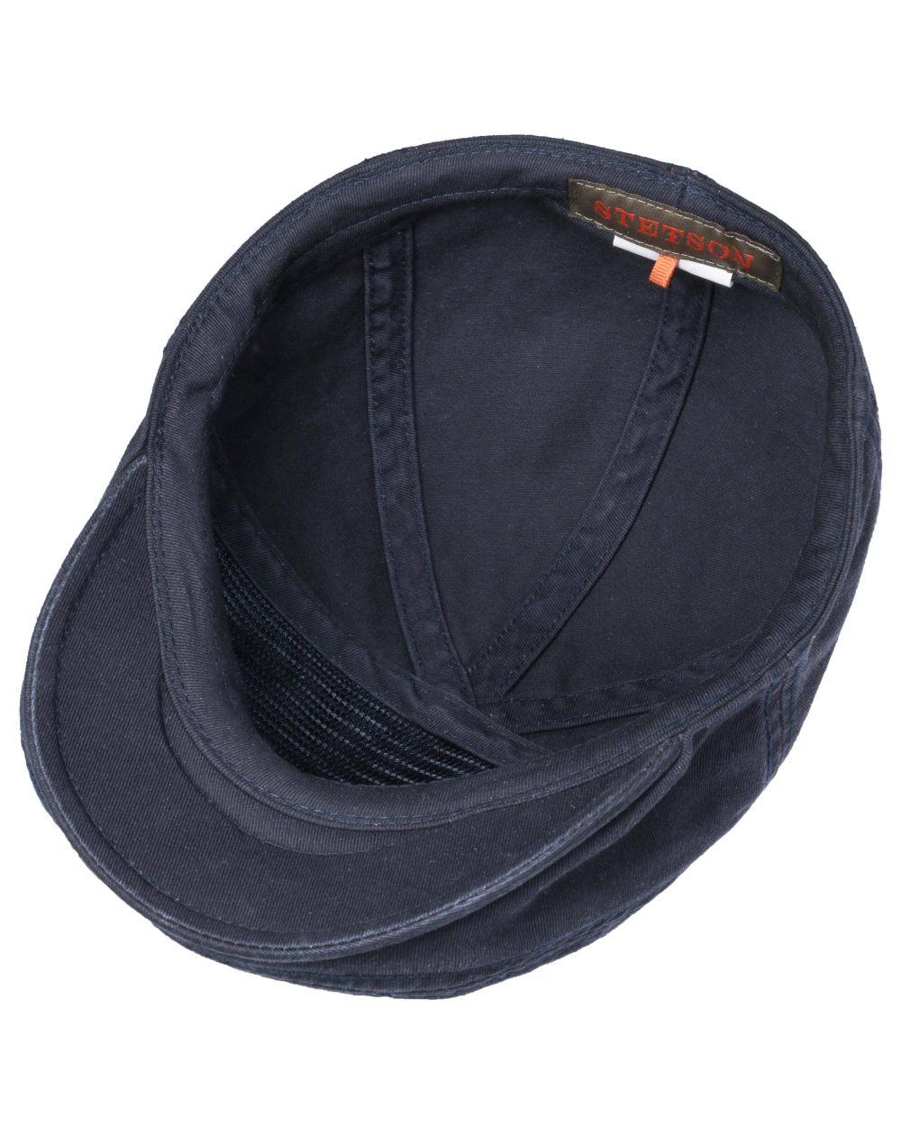Navy coloured Stetson Ivy Cotton Cap on white background