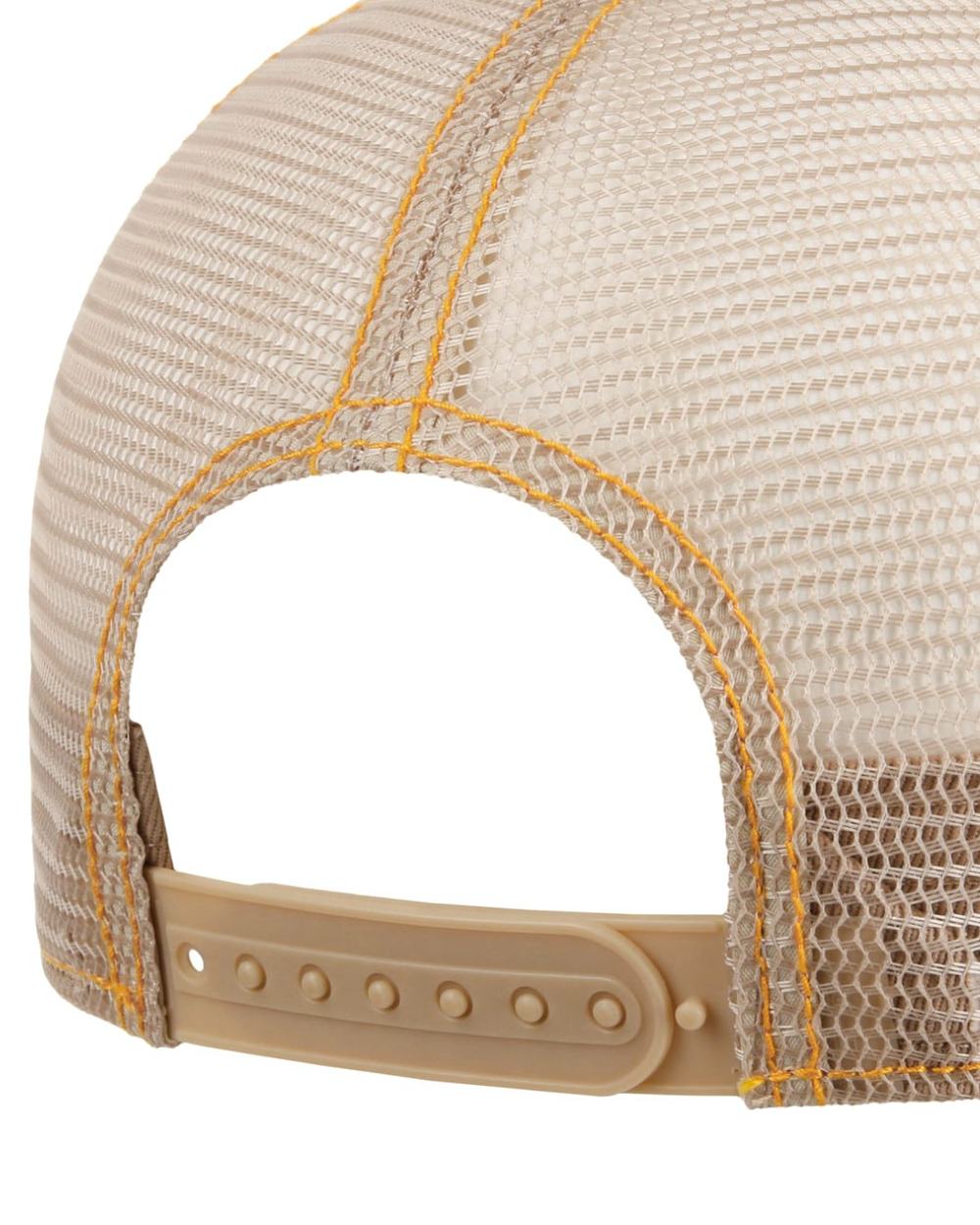 Green Beige coloured Stetson Muscle Car Heritage Trucker Cap on white background