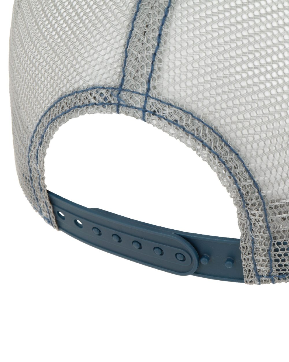 Brown Blue coloured Stetson Riding Hot Rod Trucker Cap on White background