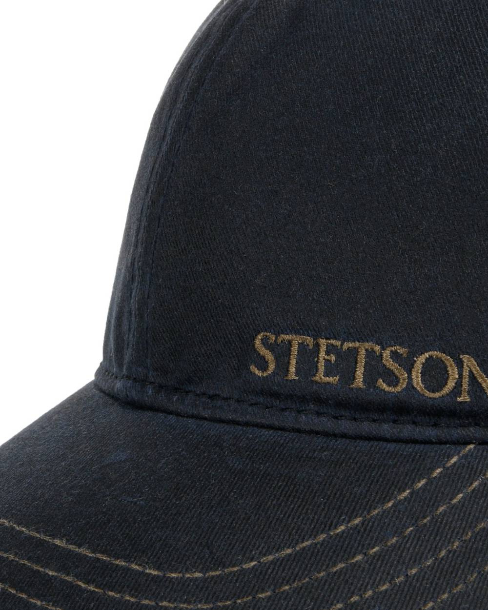 Black Ocean coloured Stetson Yankton Baseball Cap on white background