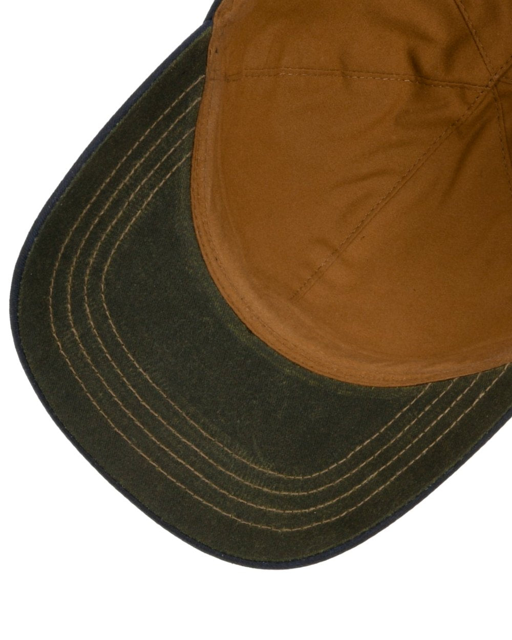 Black Olive coloured Stetson Yankton Baseball Cap on white background