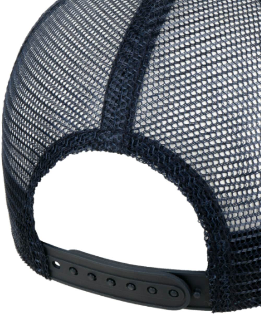 Navy coloured Stetson American Heritage Classic Navy Trucker Cap on White background