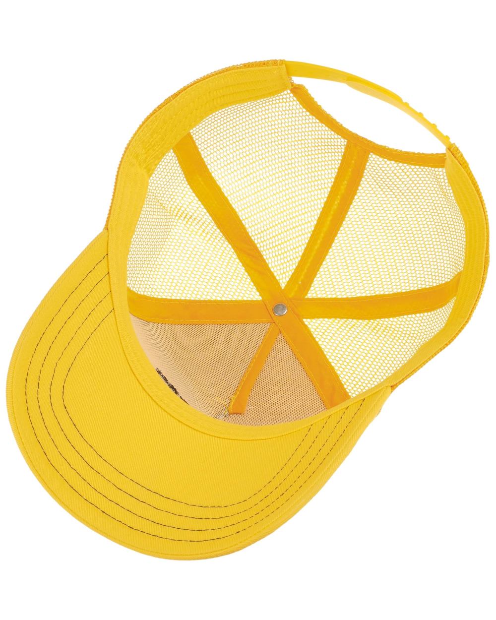 Yellow coloured Stetson American Heritage Trucker Cap on white background