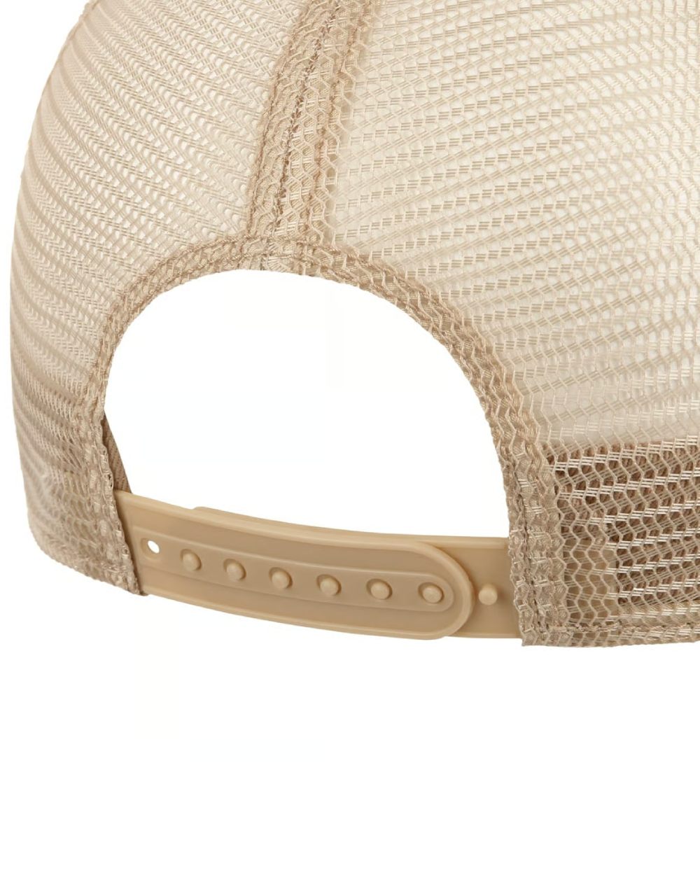 Sand coloured Stetson Classic Cotton Trucker Cap on white background