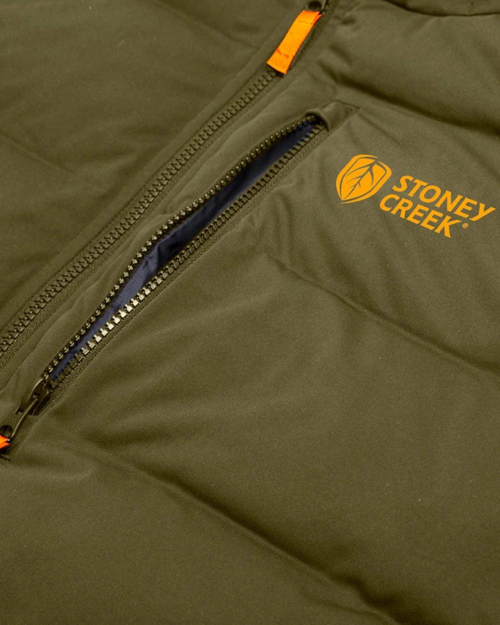 Bayleaf coloured Stoney Creek Mens Thermoflex Jacket on white background