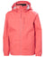 Sunset Pink Coloured Helly Hansen Childrens Crew Hooded Jacket On A White Background #colour_sunset-pink
