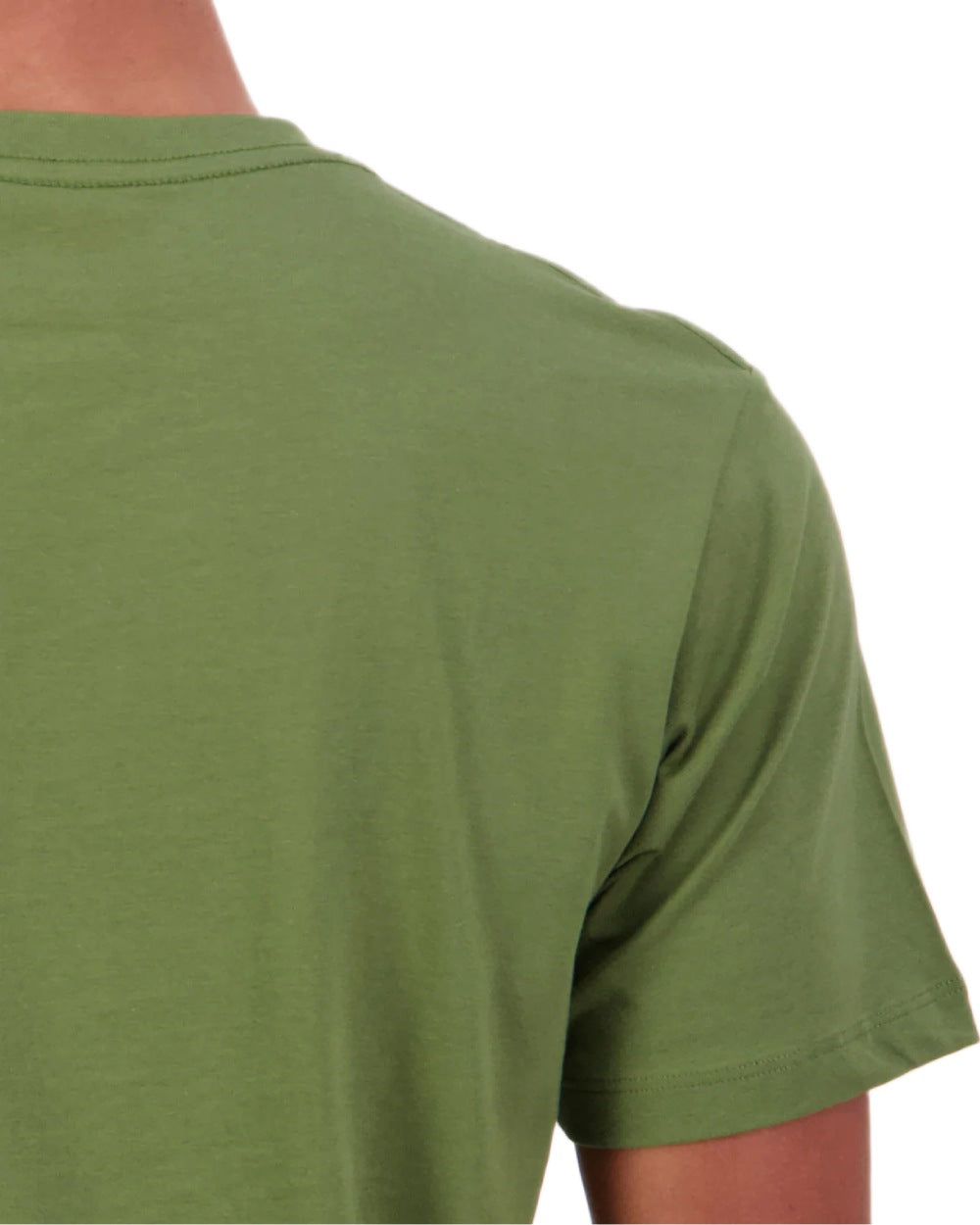 Clover coloured Swanndri Mens Duval V3 T-Shirt on white background