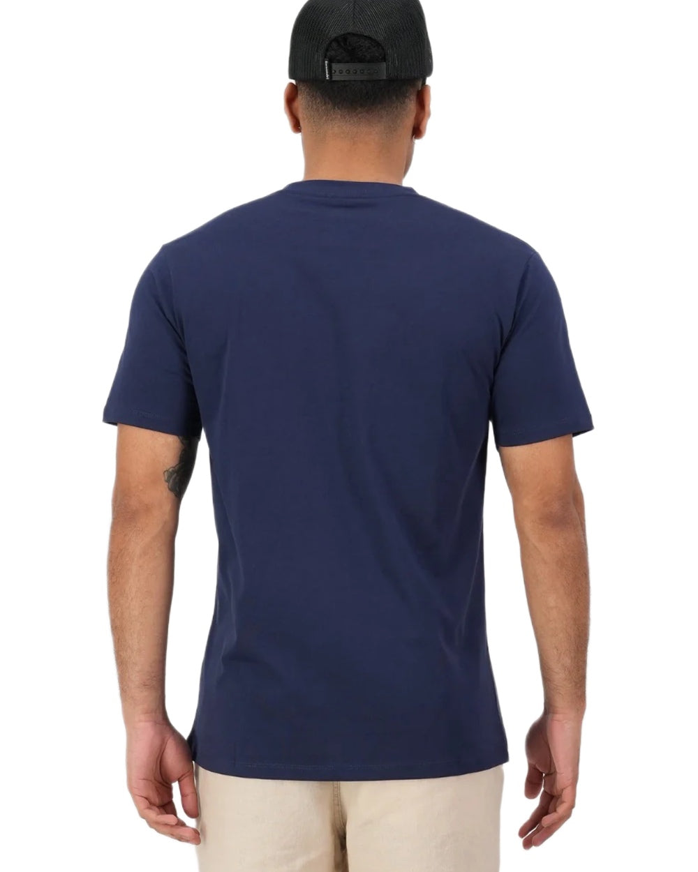Navy coloured Swanndri Mens Duval V3 T-Shirt on white background