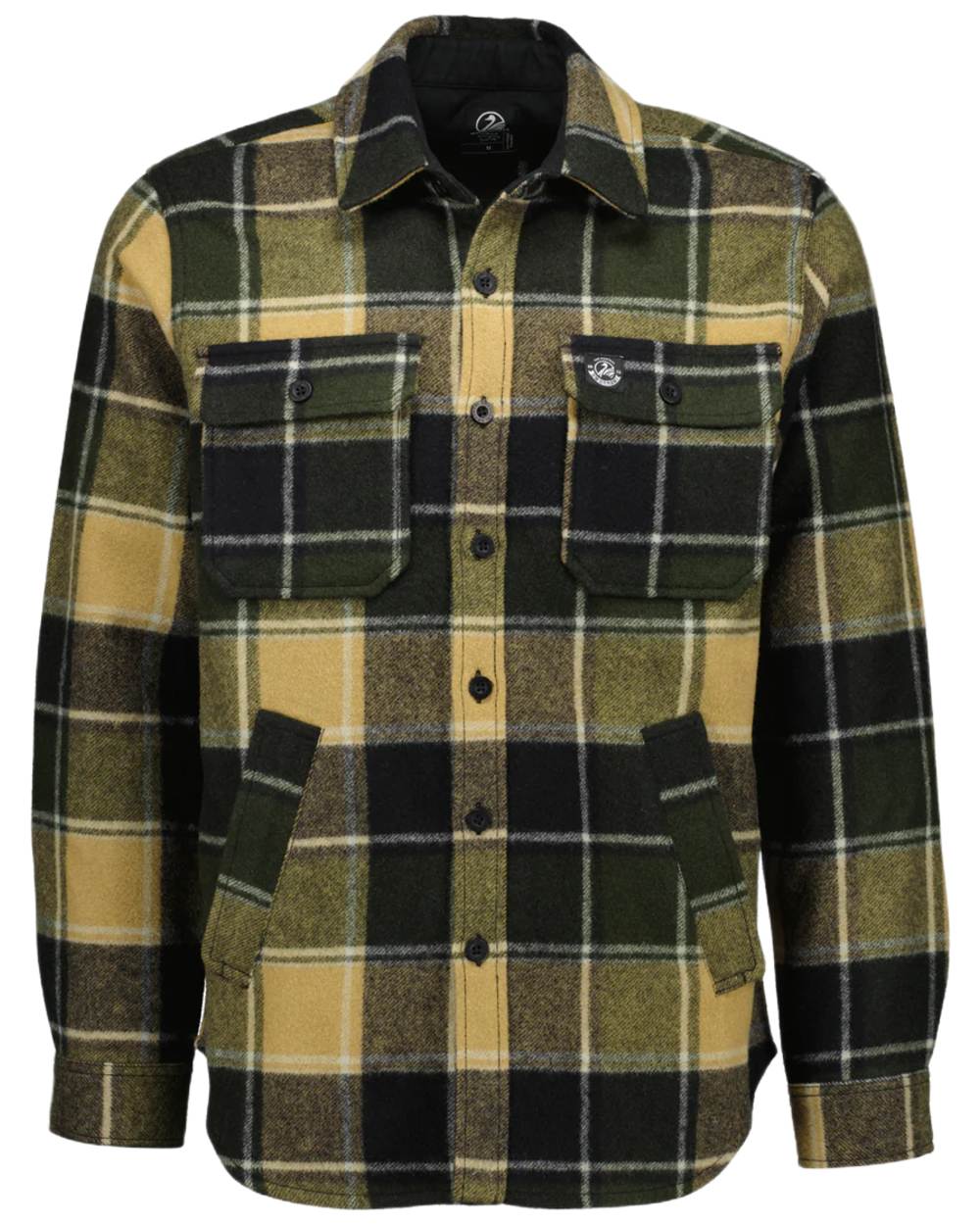 Denver Check Coloured Swanndri Mens Kiaraki V3 Wool Shacket on white background