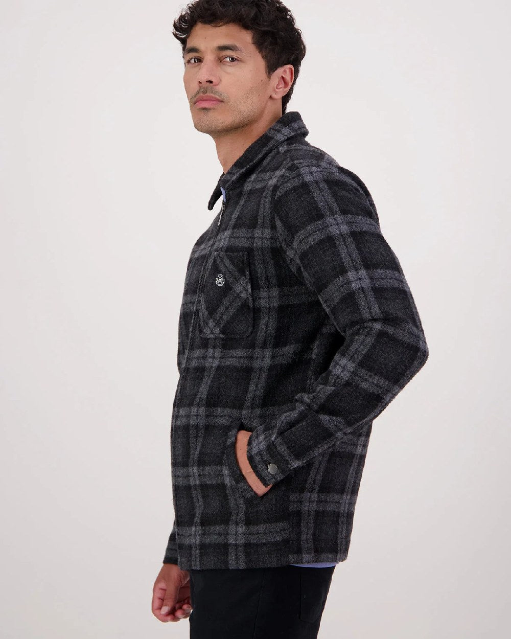 Edwards Check Coloured Swanndri Mens Northgate V2 Jacket on White Background
