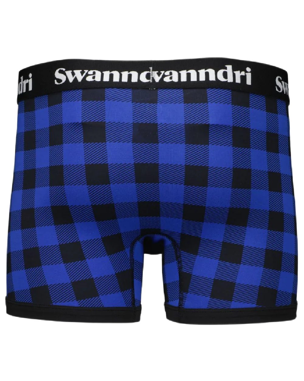 Blue Black Check Coloured Swanndri Mens Underwear on white background