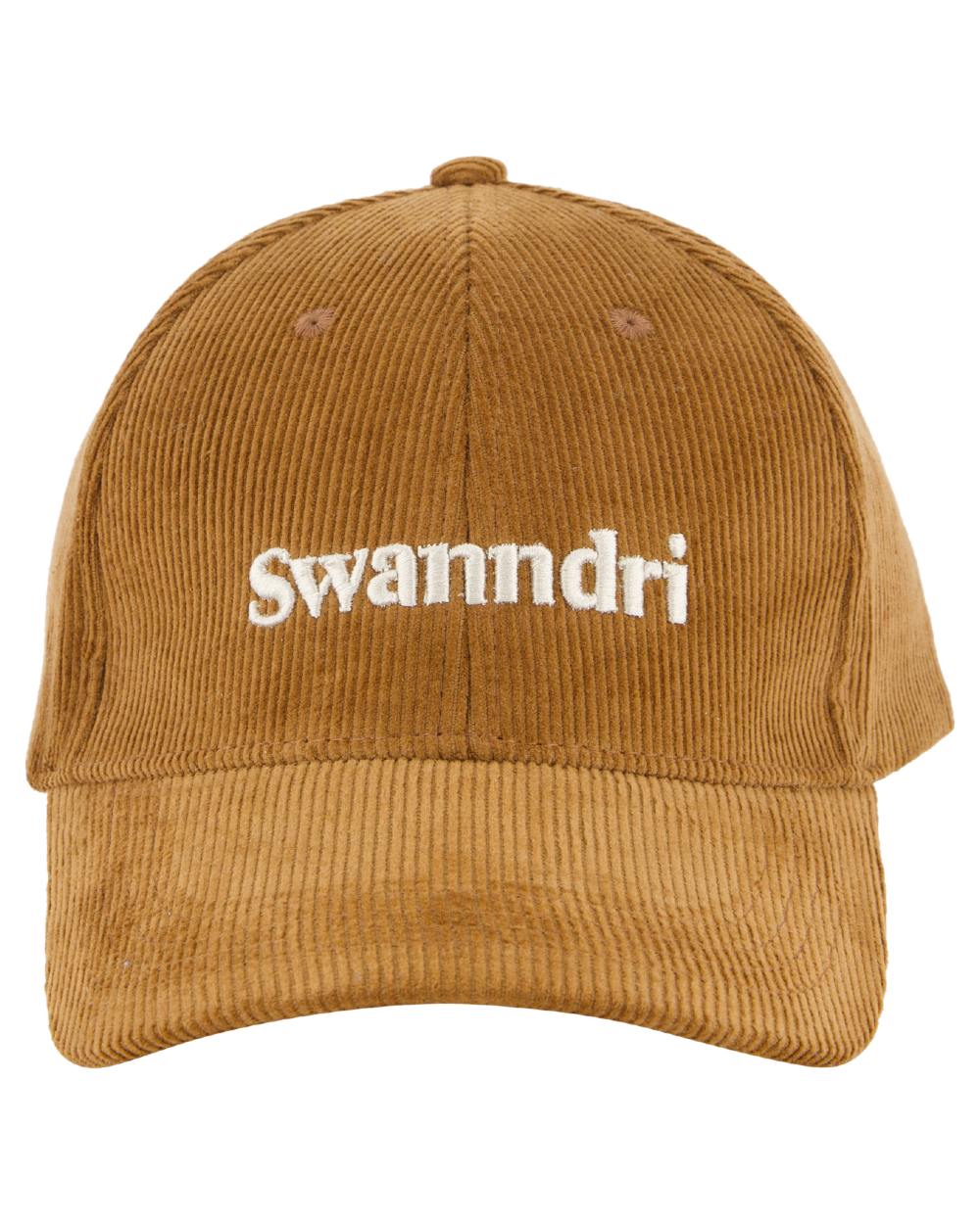 Nutshell Taupe Coloured Swanndri Swanni Corduroy Cap on white background