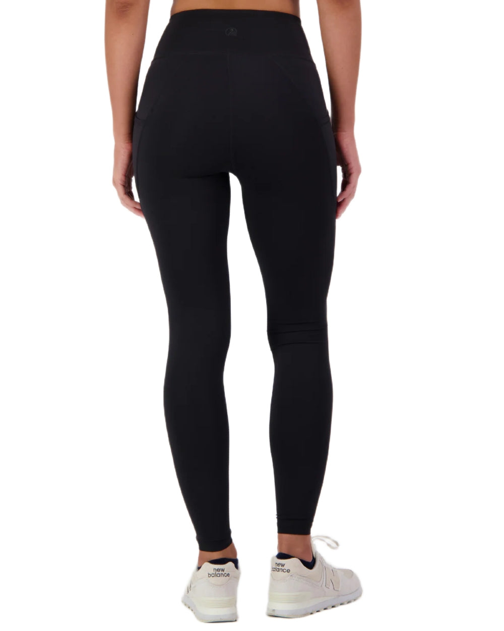 Black coloured Swanndri Womens High Rock Lite Leggings on white background