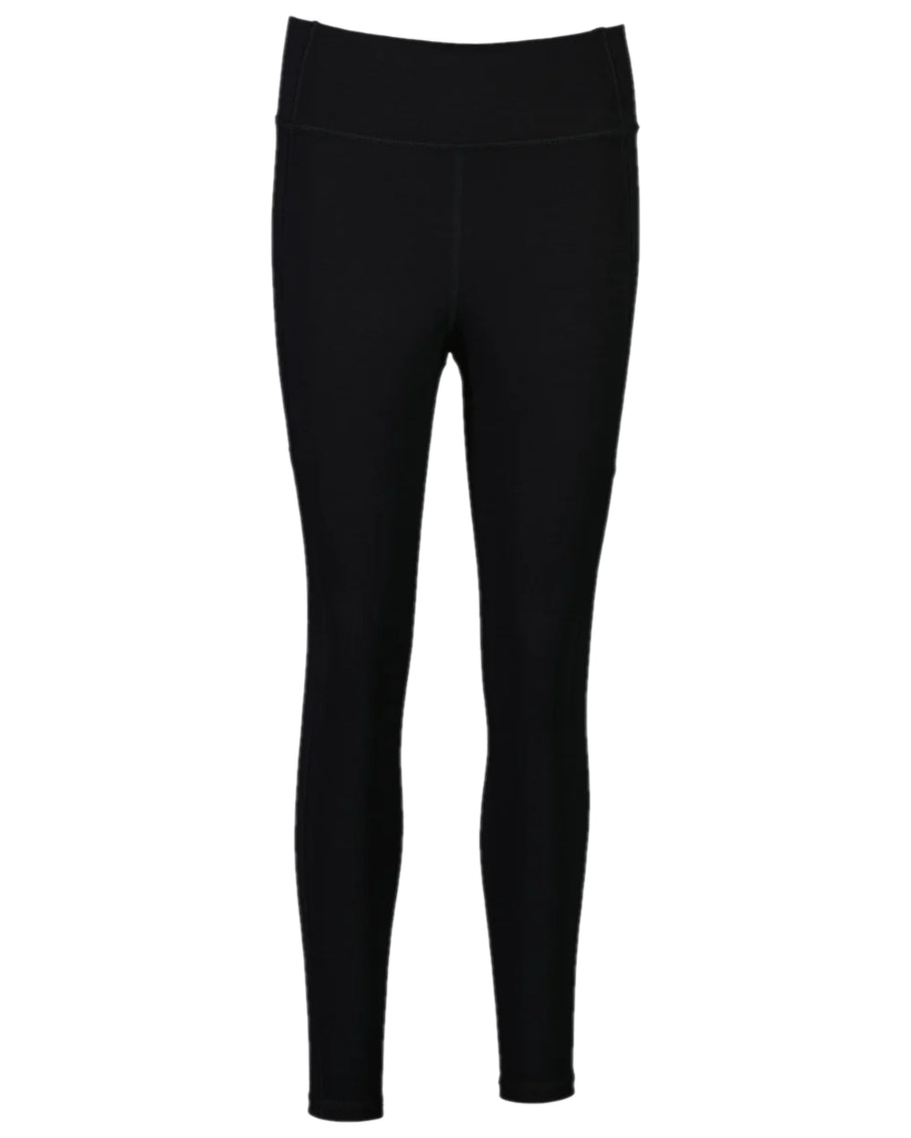 Black Coloured Swanndri Womens Merino Fusion Leggings on white background