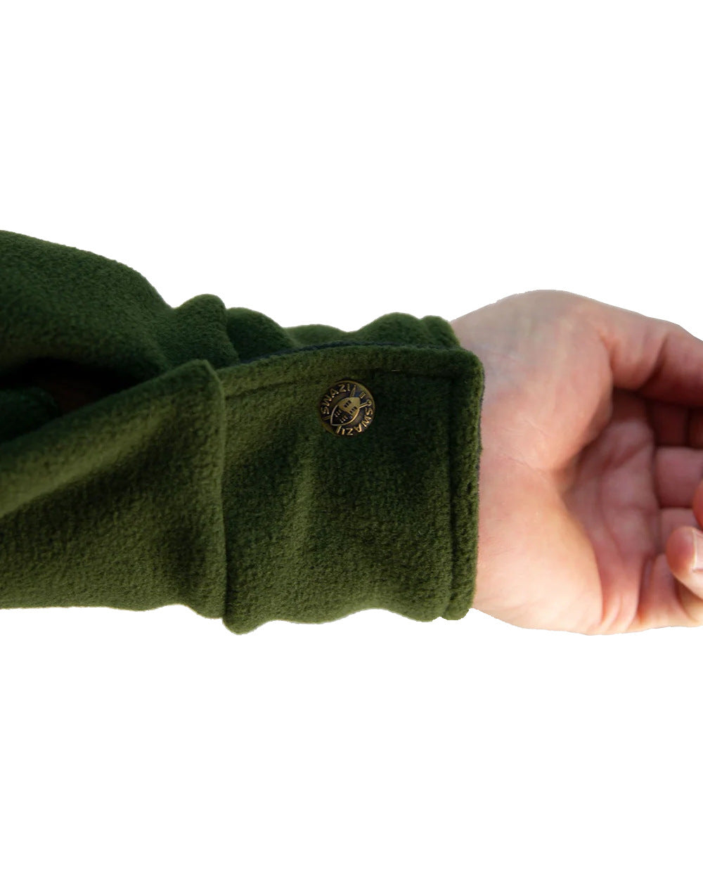 Olive Coloured Swazi Back 40 Shirt on white background