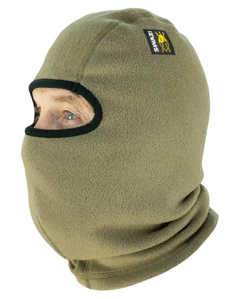 Tussock coloured Swazi Balaclava on white background