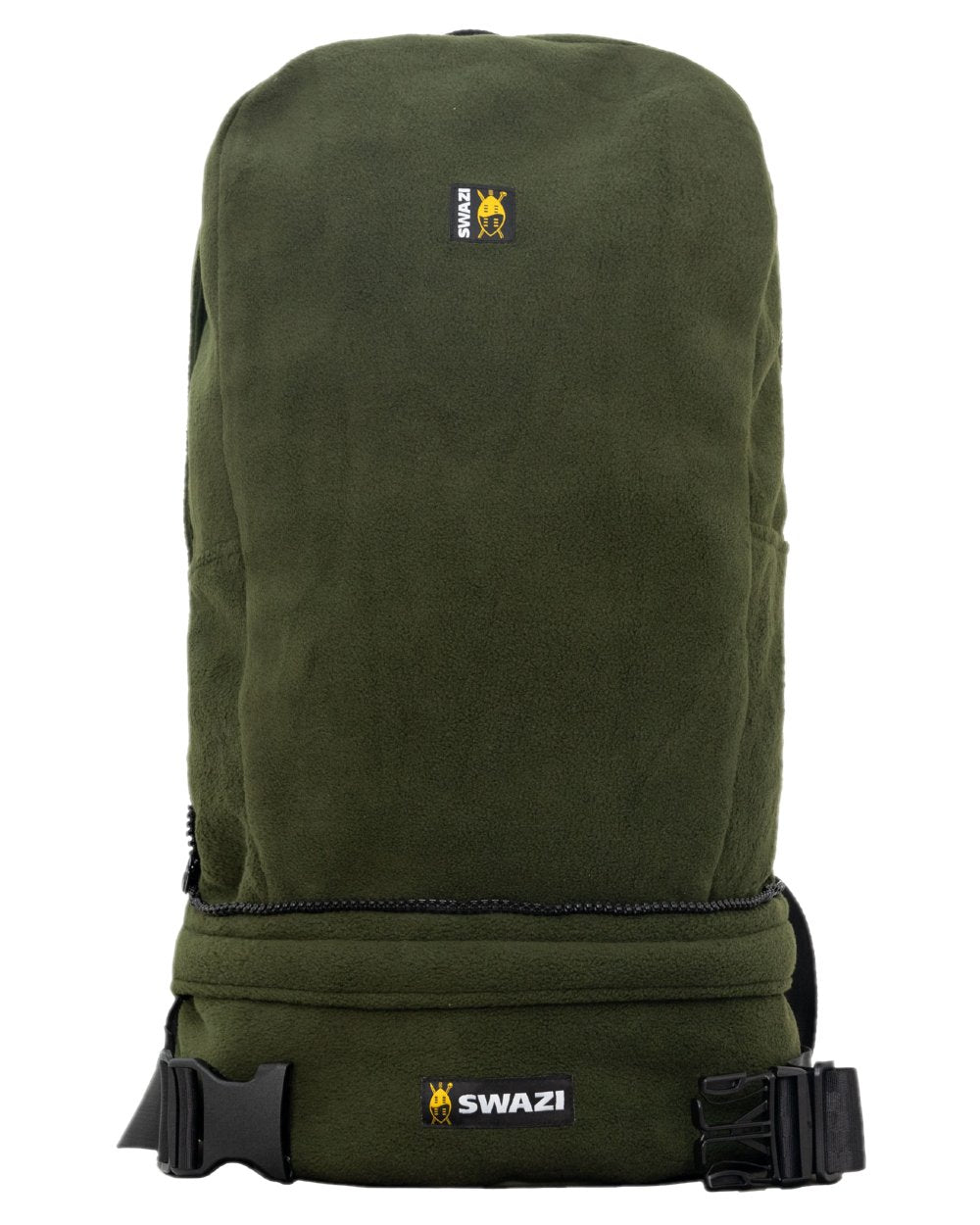 Olive Coloured Swazi Buffalo Bag on white background