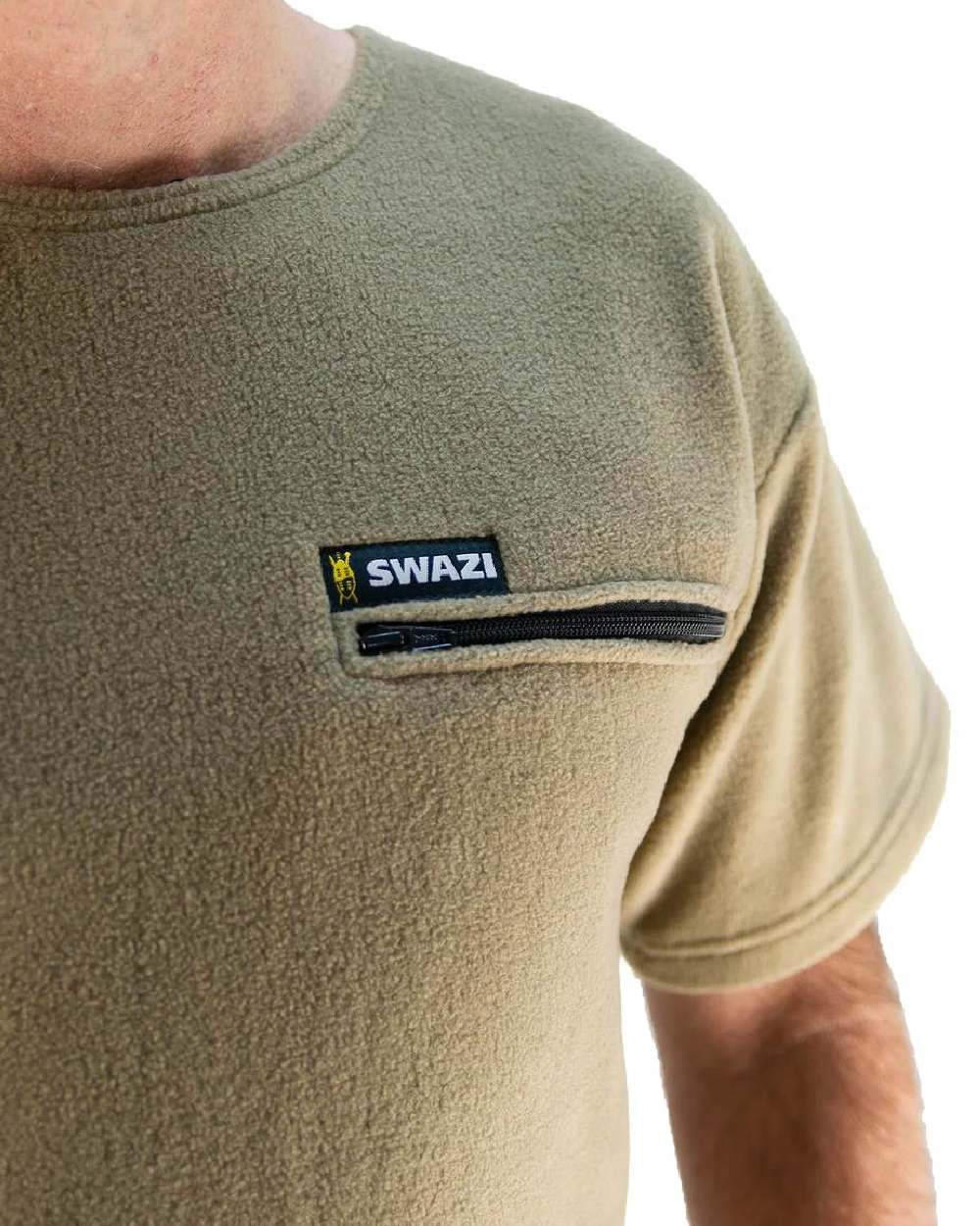 Tussock Coloured Swazi Bushmans Tee on white background