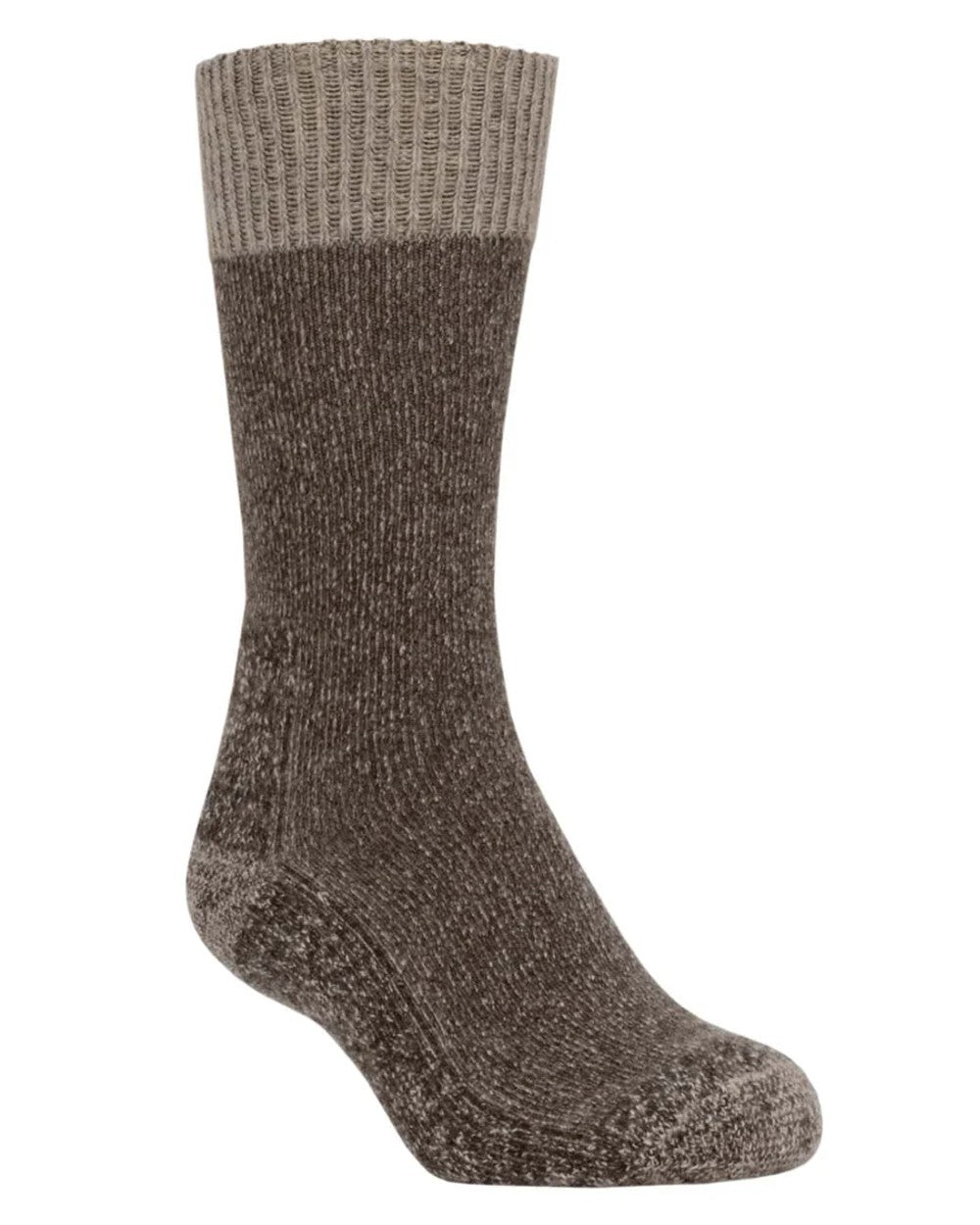 Wheat- Wet coloured Swazi Cabin Socks on white background