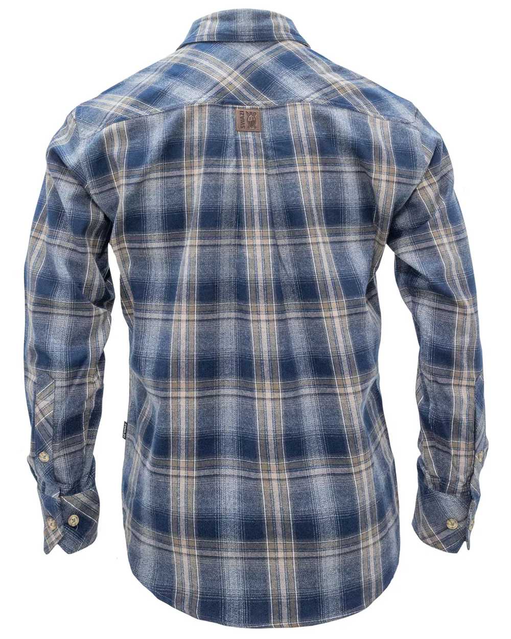 Navy coloured Swazi Grafter Shirt on white background