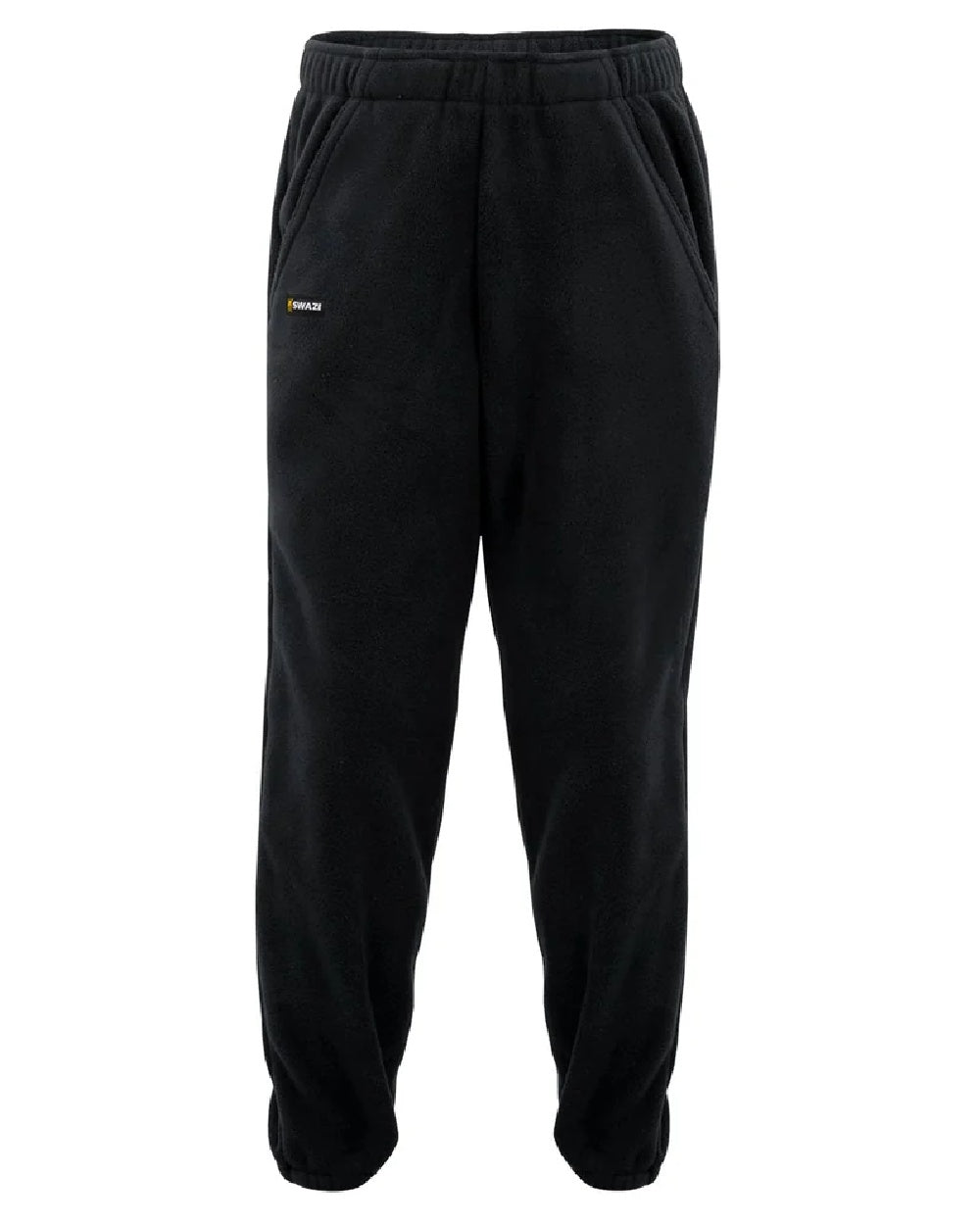 Black coloured Swazi Kids Bush Pants on white background