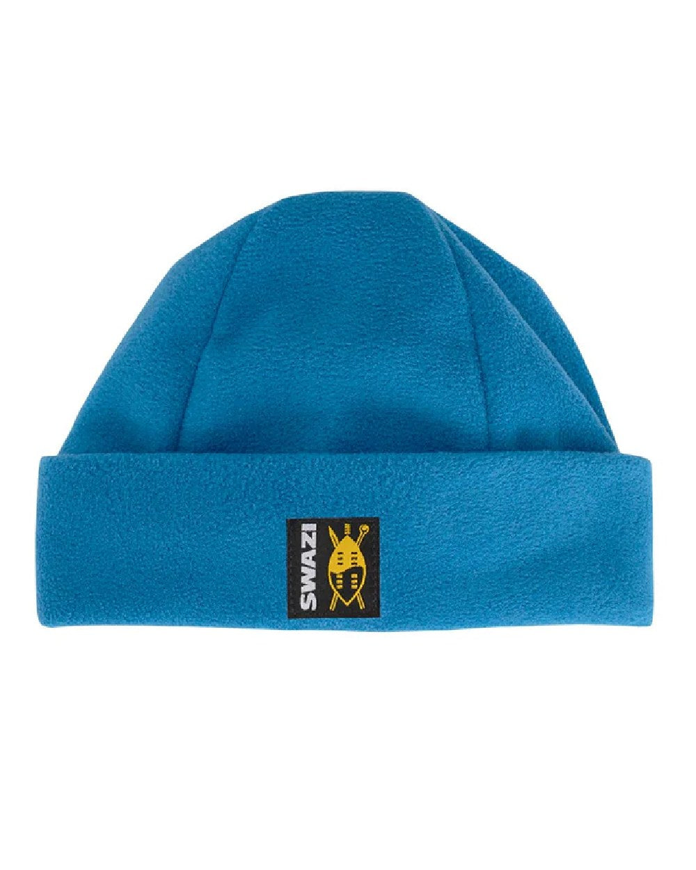 Marine Blue coloured Swazi Kids Hasbeanie on white background