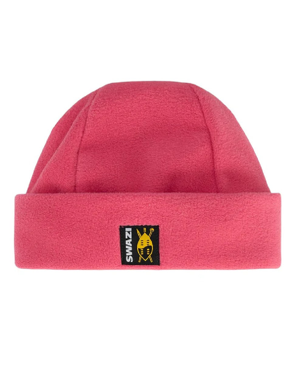Petal Pink coloured Swazi Kids Hasbeanie on white background