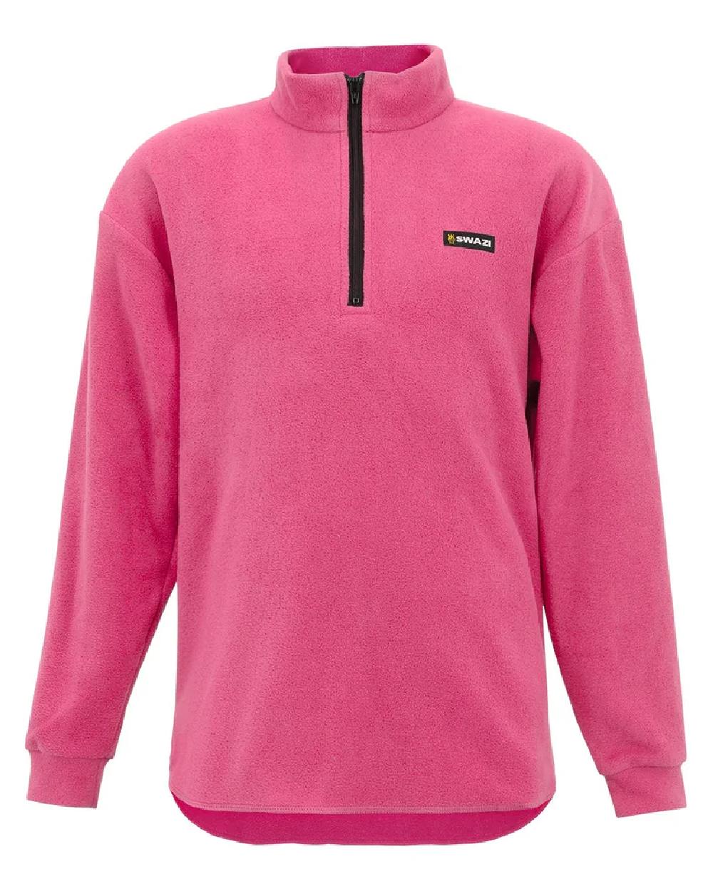Petal Pink coloured Swazi Kids Micro Shirt on white background