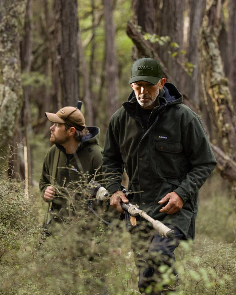 Olive coloured Swazi Legend Cap on forest background