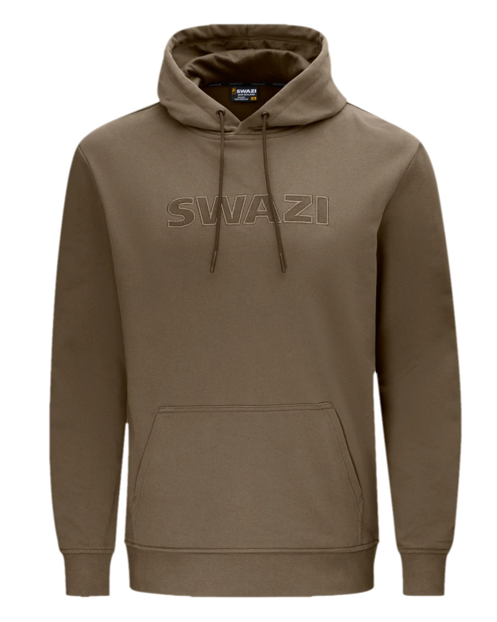 Stone Coloured Swazi Legend Hoodie on white background