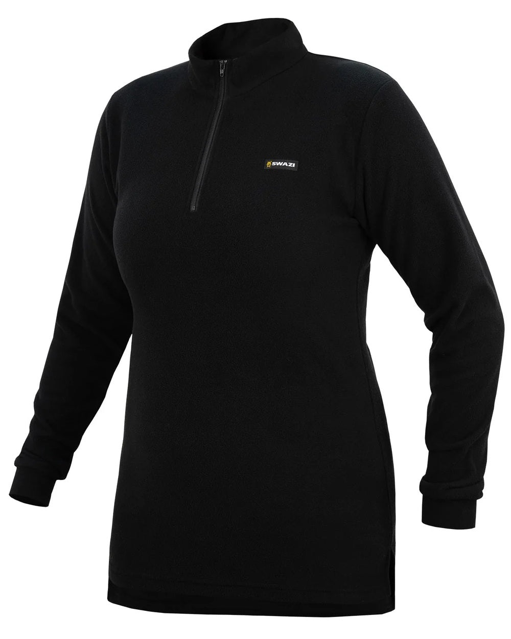 Black coloured Swazi Leithen Top on white background