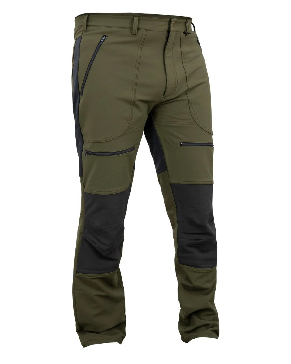 Gran Green coloured Swazi Mens Forest Pants on white background