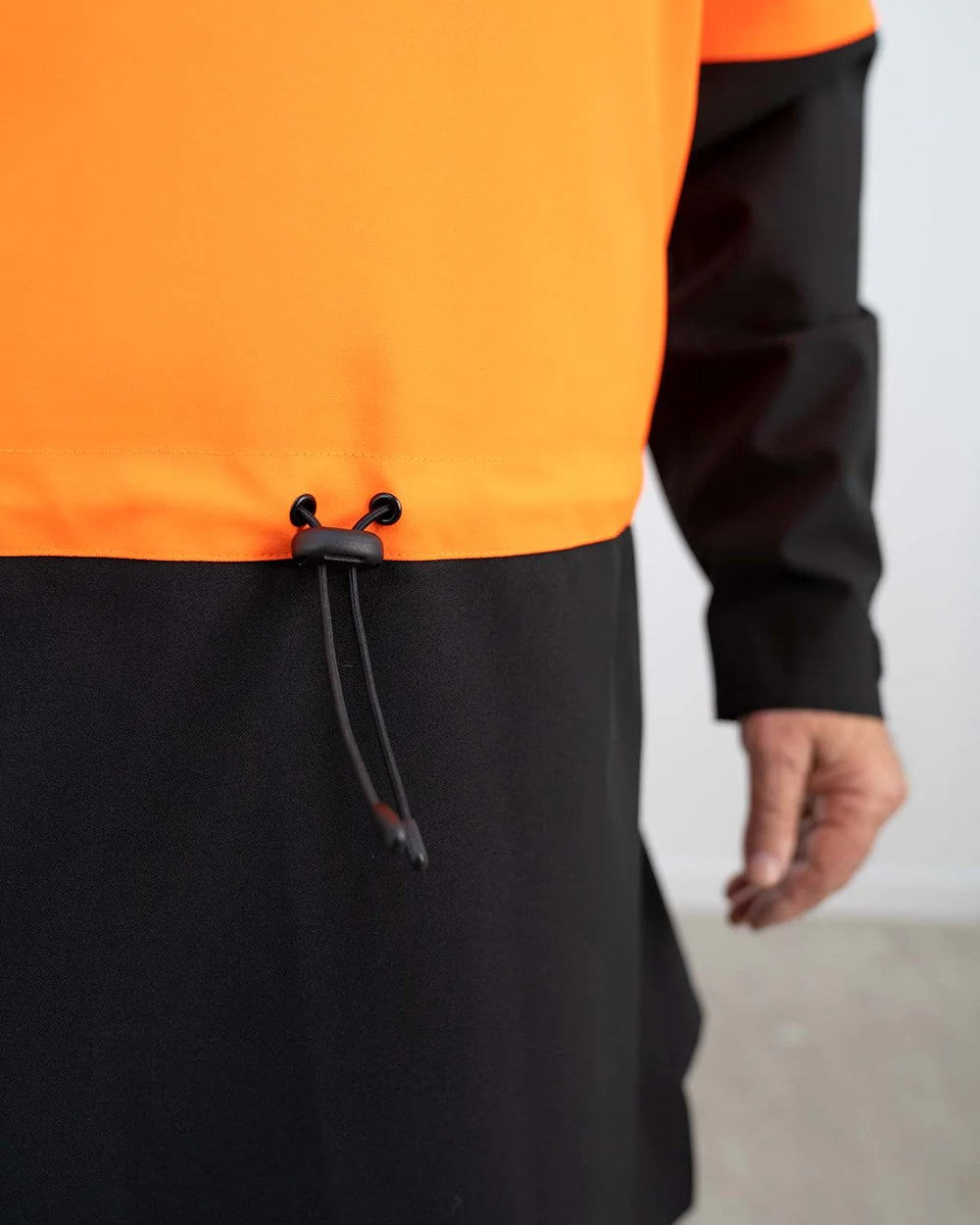 Blaze Black Swazi Mens Huron Anorak on wall background