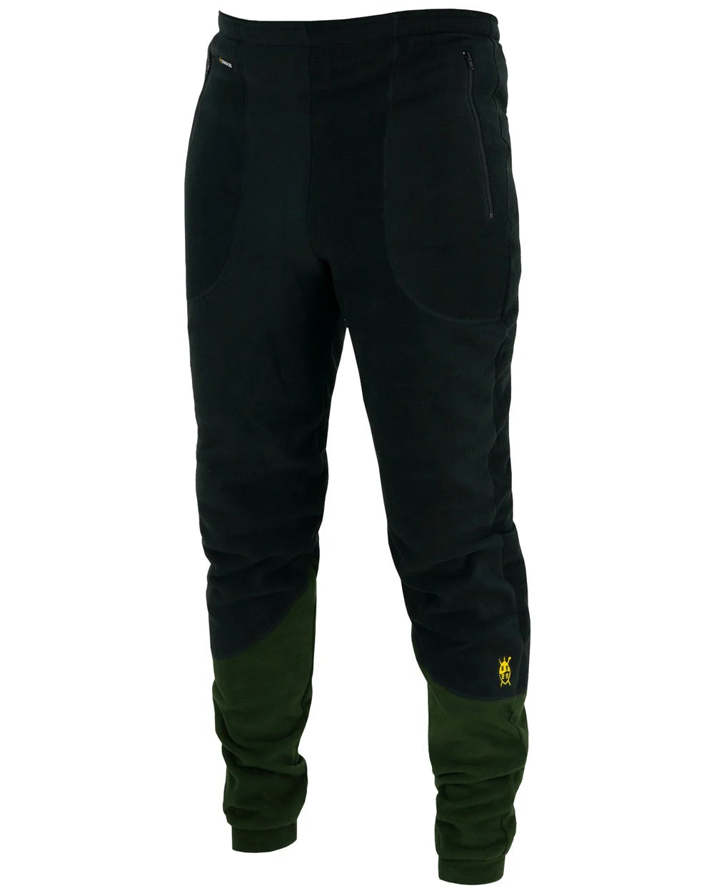 Black Olive coloured Swazi Mens Huttie Pants on white background