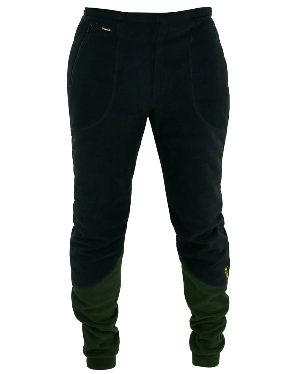 Black Olive coloured Swazi Mens Huttie Pants on white background