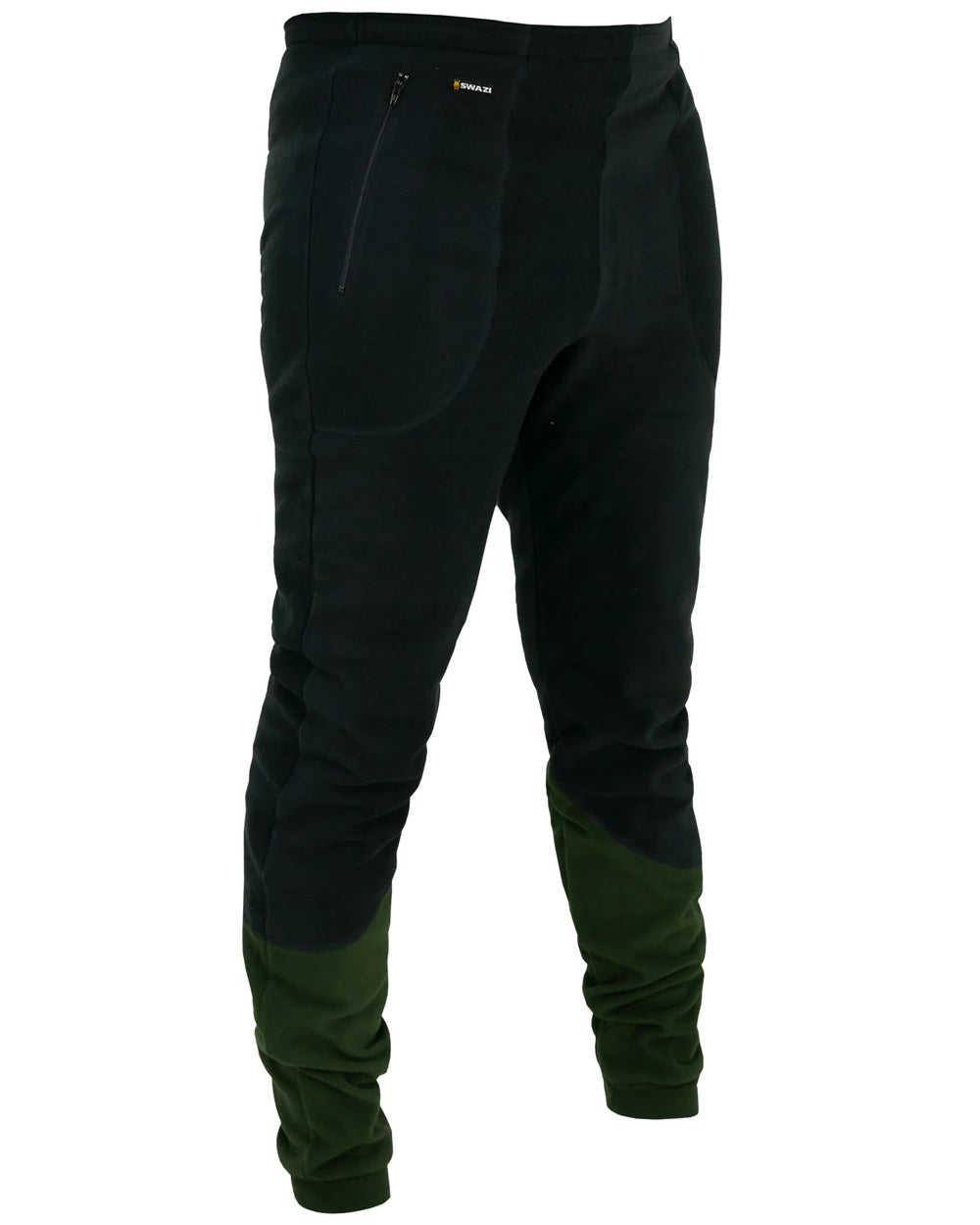 Black Olive coloured Swazi Mens Huttie Pants on white background