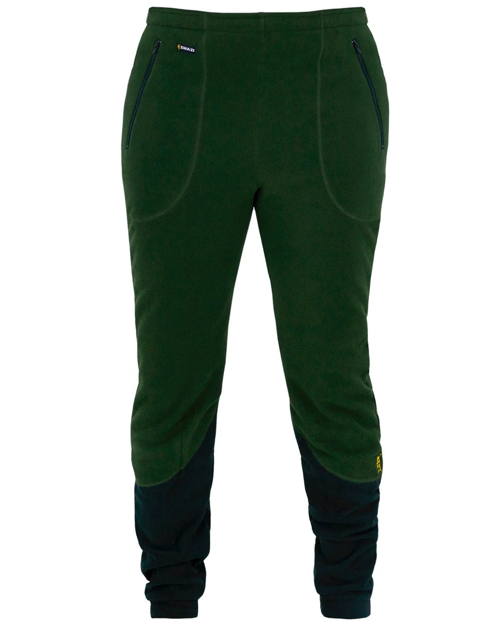 Olive Black coloured Swazi Mens Huttie Pants on white background