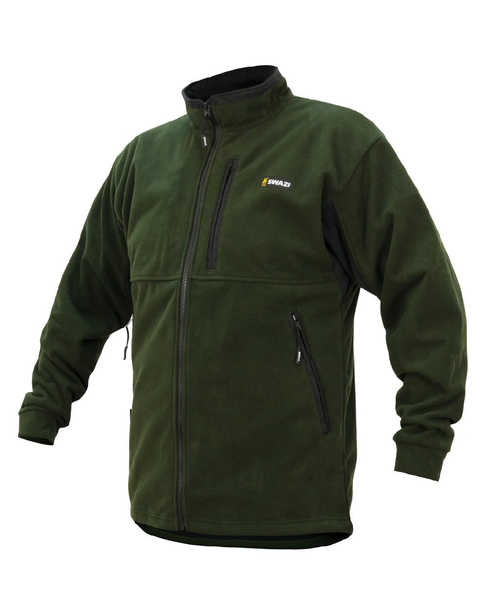 Olive coloured Swazi Mens Molesworth Jacket on white background