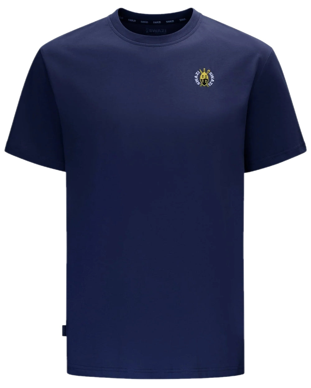 Dark Navy Coloured Swazi Mens Rugger Tee on white background