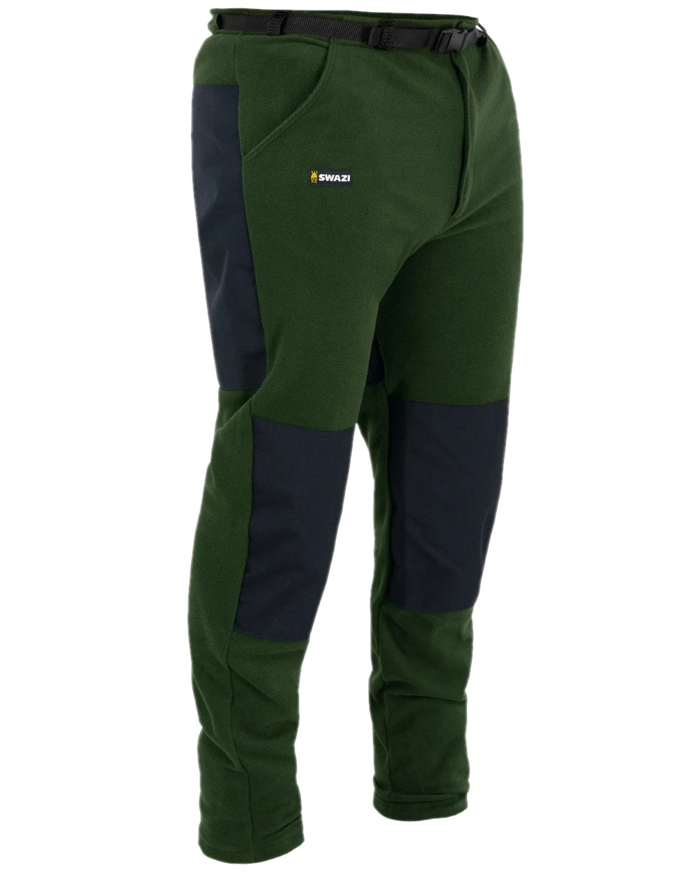 Olive coloured Swazi Mens Steevos Pants on white background