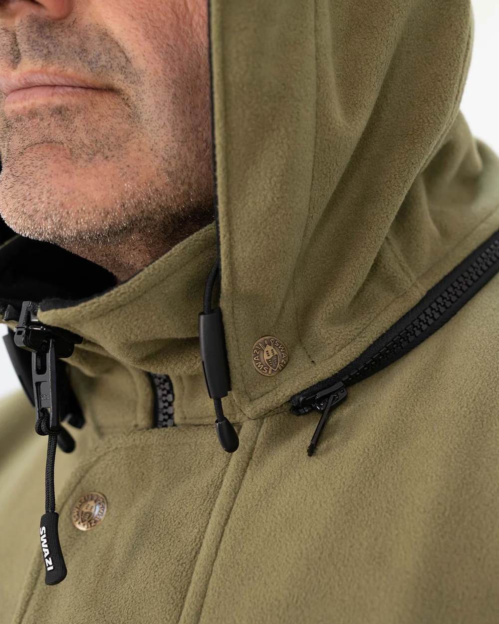 Tussock coloured Swazi Mens Windriver Jacket on white background