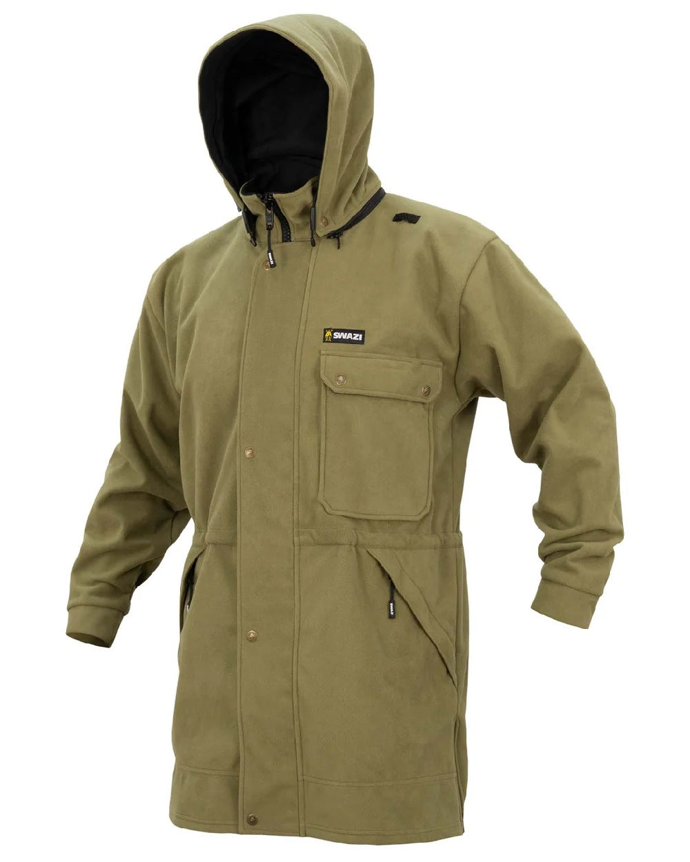 Tussock coloured Swazi Mens Windriver Jacket on white background
