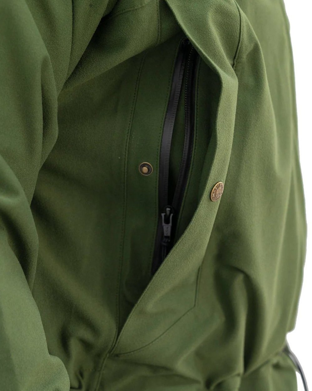 Olive Coloured Swazi Tahr Xp Smock on white background