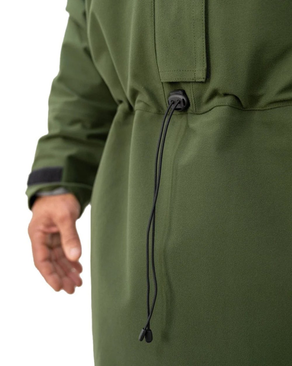 Olive Coloured Swazi Tahr Xp Smock on white background