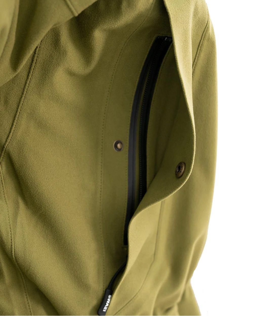 Tussock Green Coloured Swazi Tahr Xp Smock on white background