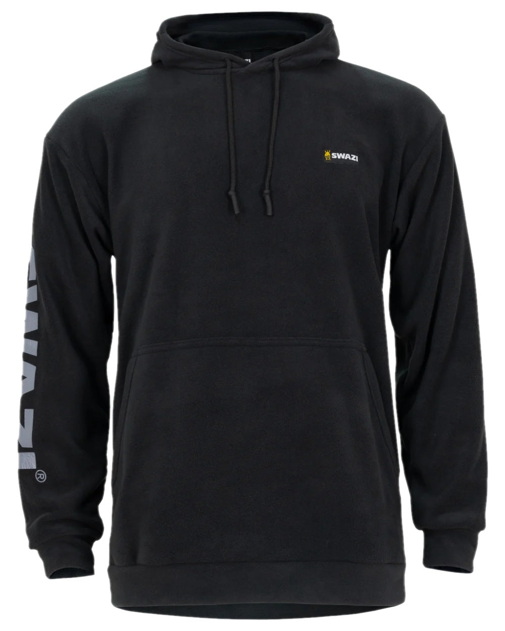 Black Coloured Swazi The Clansman Hoodie on white background