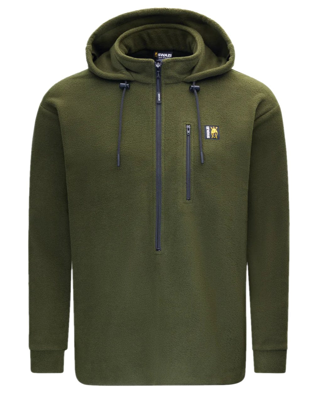 Olive Coloured Swazi The Hood on white background