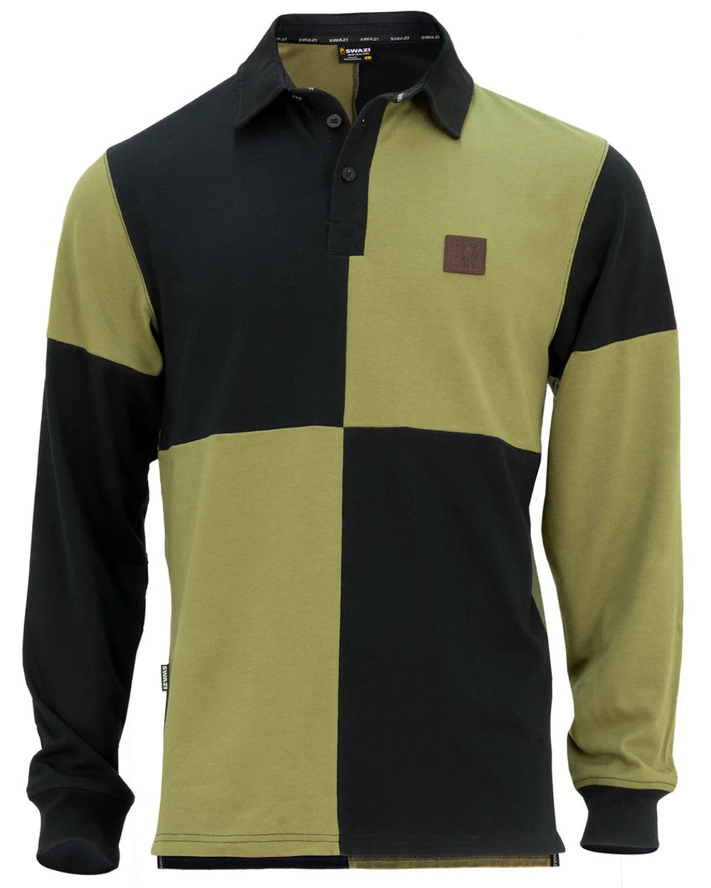 Black Tussock coloured Swazi The Swazi Rugger on white background